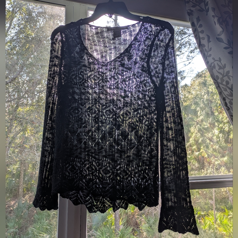 American Rag Black Knit Top